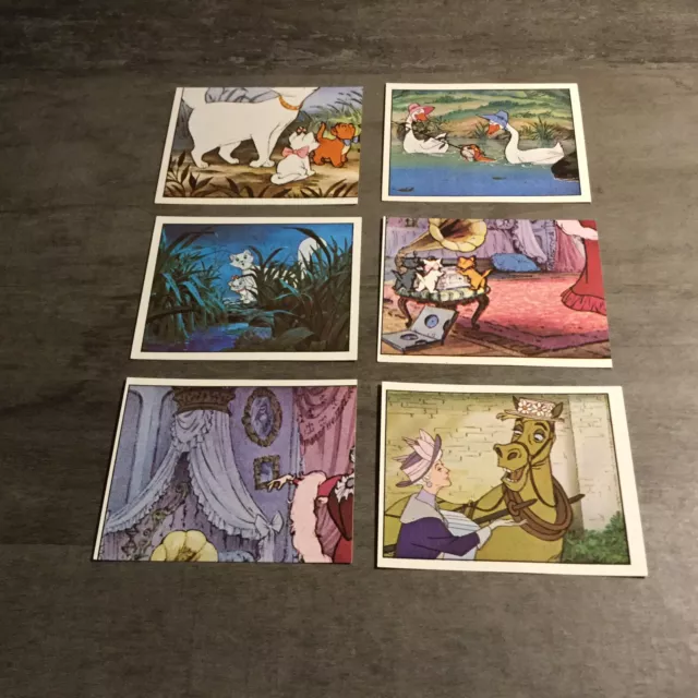 1 Lot De 6 images Panini LES ARISTOCHATS 1984