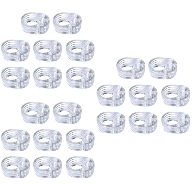 24 Pcs Door Stop Door Handle Anti-collision Ring Floor Protector Bumper