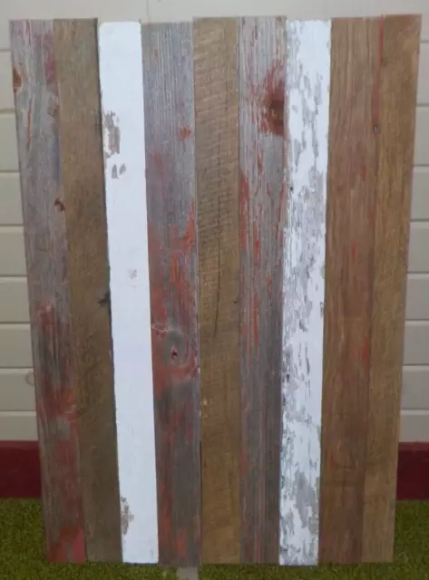 Reclaimed Weathered Old Barn Board Wood Lumber Rustic Decor Crafts Wall Art #12