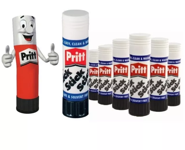 4x Genuine PRITT STICK Glue Stick Washable Non-Toxic For Office School Home  PACK