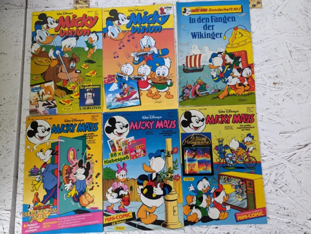 Micky Maus Walt Disney Konvolut 24 Hefte 1988 -1989 ungelesen Sammeln Rarität