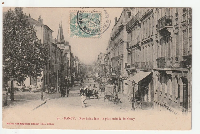 NANCY - Meurthe & Moselle - CPA 54 - la rue St Jean -