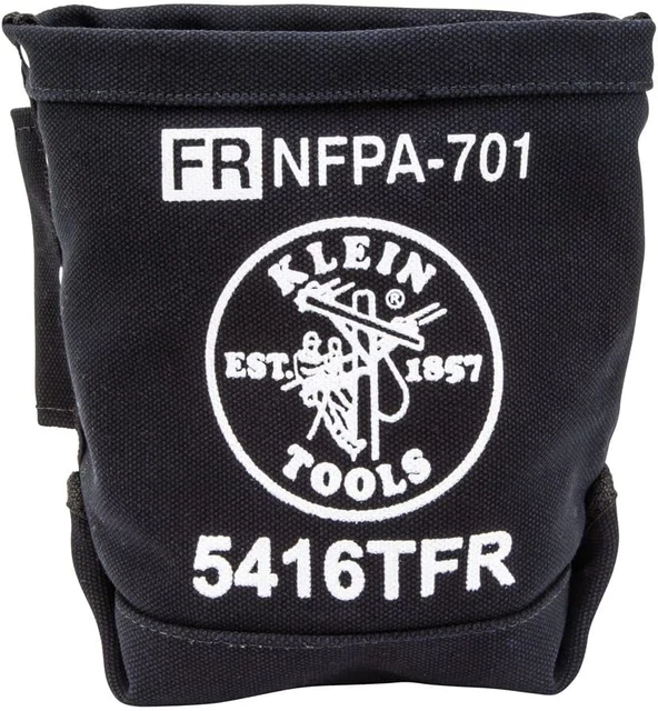 Klein Tools 5416TFR Flame-Resistant Bolt Storage Canvas Tool Bag New Klein Tools 5416TFR Flame-Resistant Bolt Storage Canvas Tool Bag New