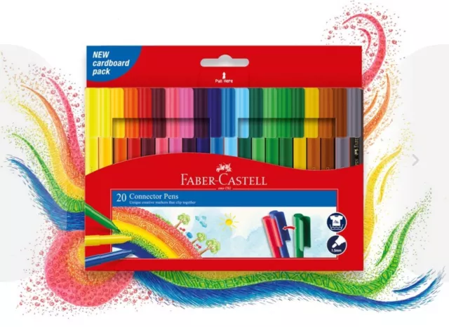 Markers Pen Drawing Faber Castell 20 Pack Connector Pens Textas Mothers Day Gift