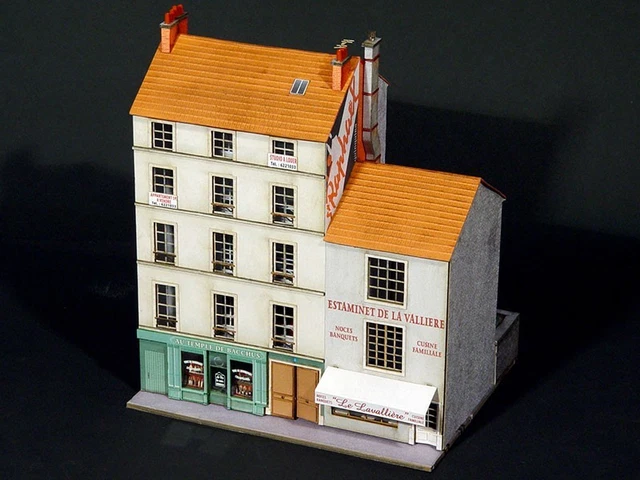 Maquette Jouef à Monter – Bloc De 3 Immeubles/commerces – échelle HO – 1981 – Neuf