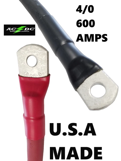 4/0 AWG GAUGE Copper Battery Cable Power Wire Car, Inverter, RV, Solar SAE J1127
