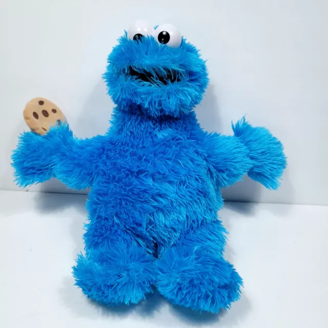 Sesame Street Cookie Monster Plush w/ Cookie Fisher Price Stuffed Animal Muppet
