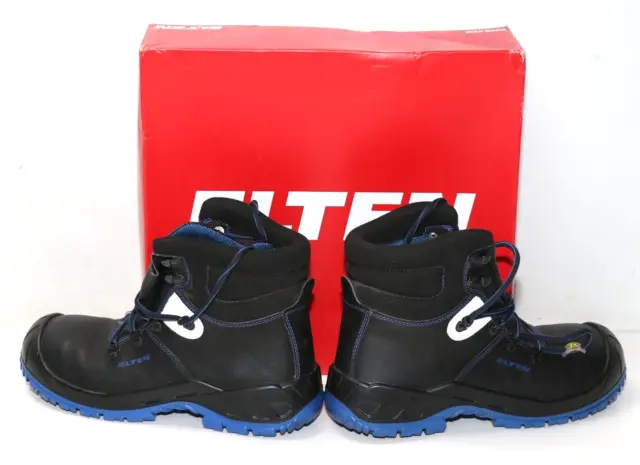 Shoes BLUE Work EU Leather ELTEN Mid Safety ESD 3.5 - 36 UK UK £45.00 S3 ALLESIO PicClick