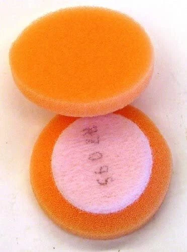 Finesse-it Buffing Pad 20274 1-1/2 in Orange Foam White Loop FlatFace  - 20EA