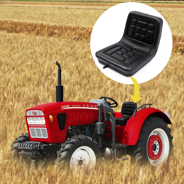 Universal Traktorsitz Schwarz - Einstellbarer Fahrersitz Für Landmaschinen