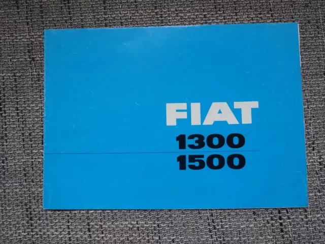 Fiat 1300 1500 Prospekt Brochure Deutsch German