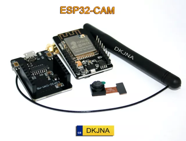 ESP32-CAM WIFI Bluetooth Board  & OV2640 Camera Module with 2.4 Antenna CH340G