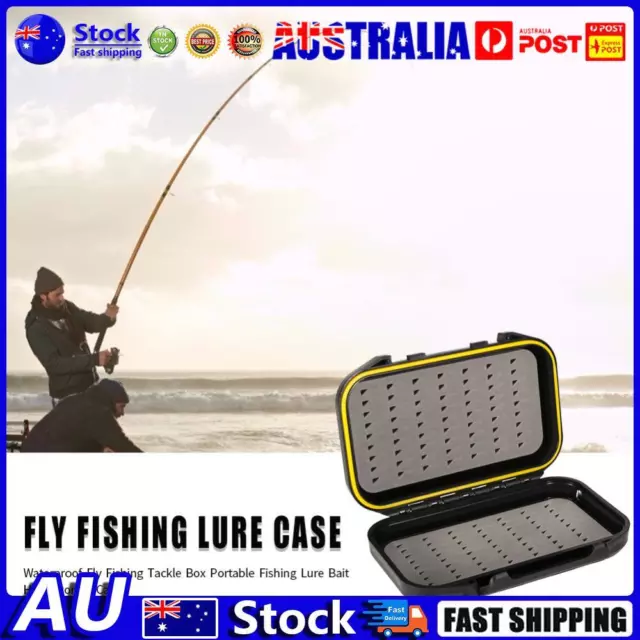 Flies Storage Box Portable Waterproof Fly Fishing Lure Bait Trout Case  Container