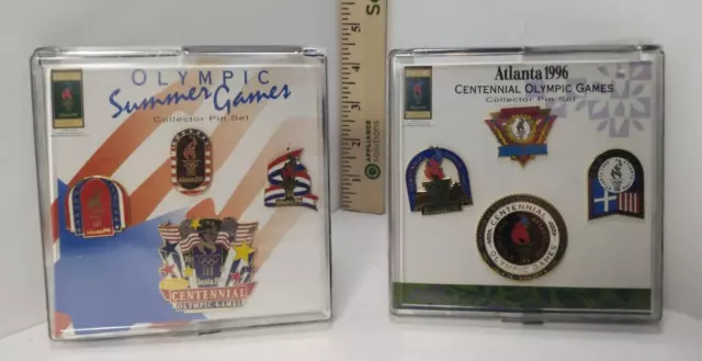 1996 Atlanta Olympic Summer Games Collector Pin Set W/ COA-Original Shrink Wrap