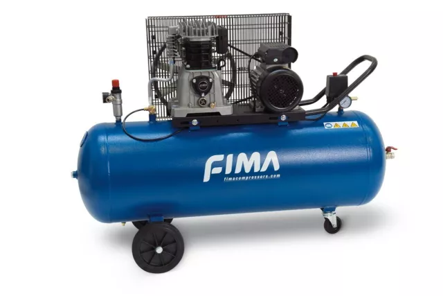 Compressore aria a cinghia 150 Lt 3 Hp monofase FIMA Jumbo C40K-150/3M 10 Bar