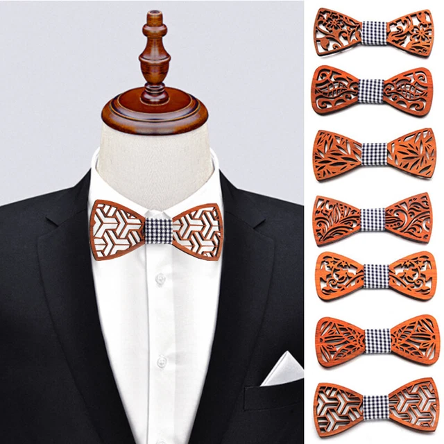 Papillon Regolabile Elegante Set 3 Papillon Uomo Con Fazletto - Seta Jacquard Per Matrimonio E Smoking Papillon Seta Smoking - 6