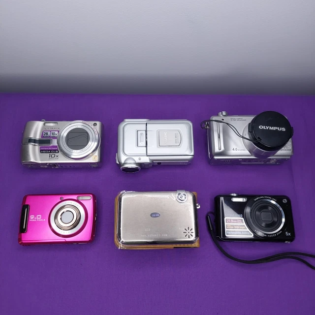 6X DIGITAL CAMERAS Bulk (Read Description) Olympus, Lumix, Audiosonic  $60.00 - PicClick AU