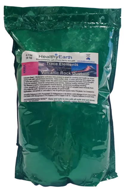 Volcanic Rock Dust 4.5kg Healthy Earth Fertilizer Natural Mineral Safe