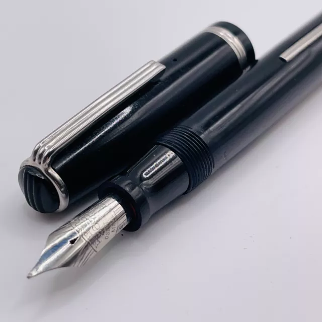 Esterbrook Visumaster Fountain Pen Black 3668 Diamond Cut Nib Rare