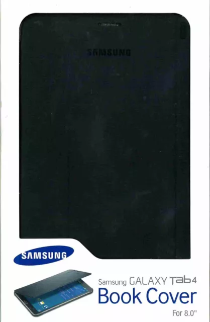 Book Cover  Samsung Galaxy Tab 4  8.0 Originale, Nero