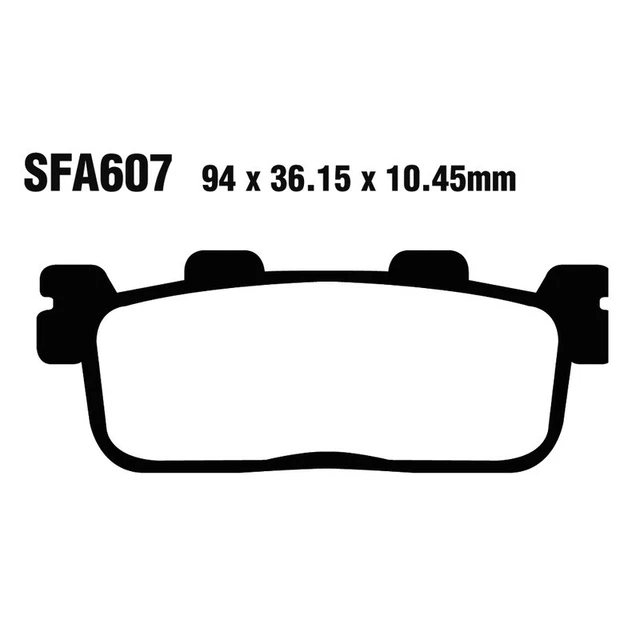 COPPIA PASTIGLIE EBC SFA SFA305 FOR KYMCO 200 PEOPLE S 2005-2006