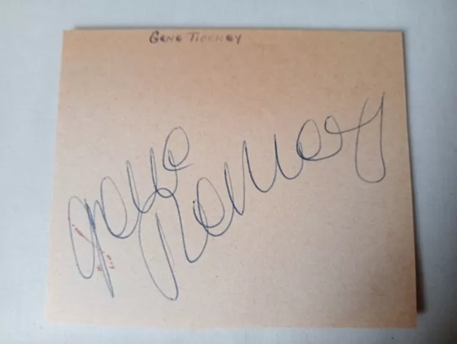 Gene Tierney Original Signed Autograph Beautiful Actress