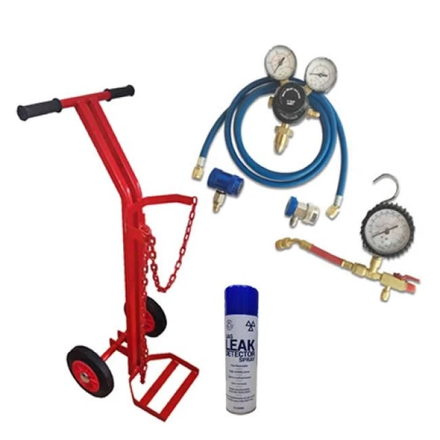 A/C NITROGEN LEAK Test Kit For Refillable Bottles ACKIT2 EUR 412,75