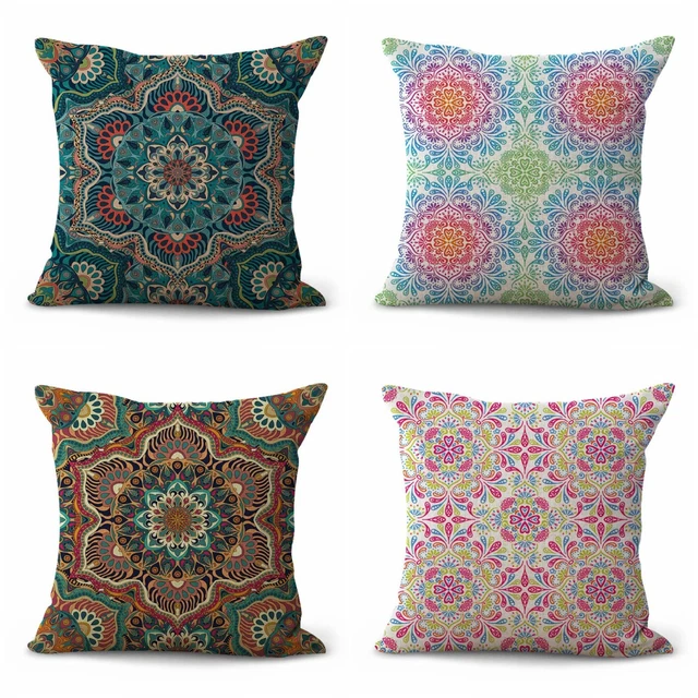 set of 4 Victorian mandala perfection cushion covers home decor pillow