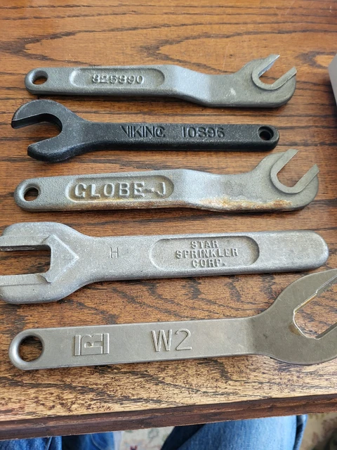5 Fire Sprinkler Wrench Lot #3  Reliable Viking  Globe Stargard +