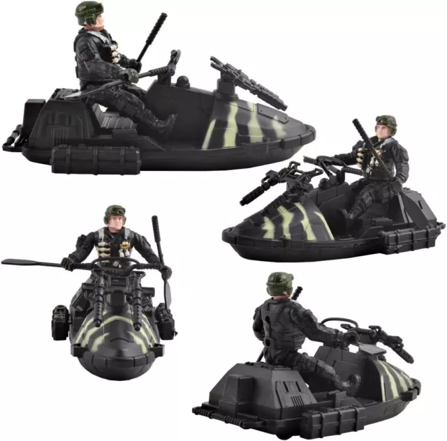 3er-Pack Original-Spielset Militärfahrzeuge aus Druckguss Armeefahrzeug Soldat 3