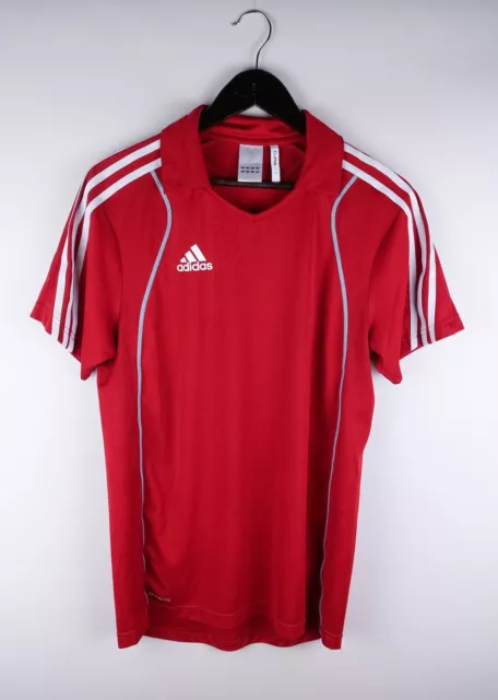 Polo Shirt uomo Adidas ClimaLite casual tempo libero sport attivi rossa taglia M