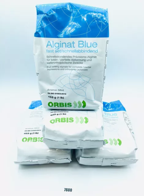 4 X Orbis Alginat Bleu Schnellabbindendes Abformmaterial Â 453 G Neuf /