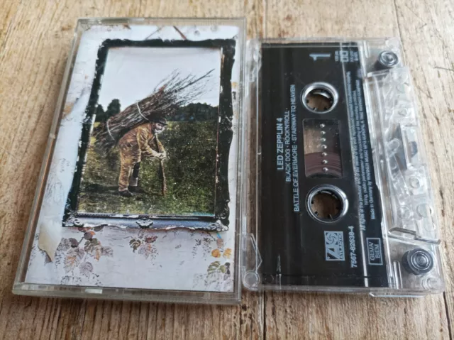 Led Zeppelin Iv Symbols Cassette Audio Tape K7 Mc