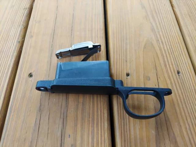 Remington 700 BDL 308 Short Action hinged floorplate trigger guard bottom metal
