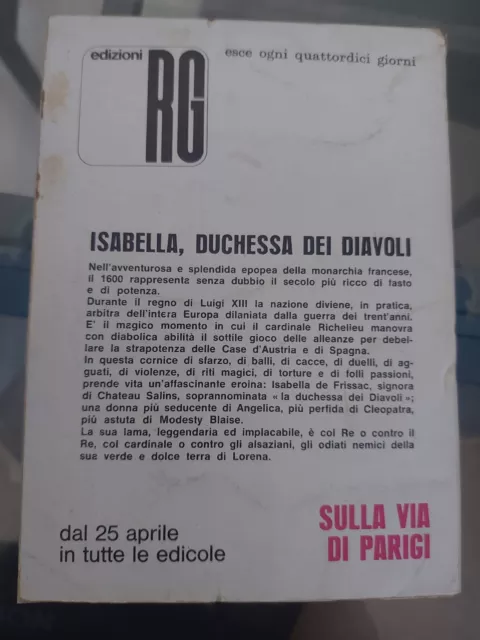 ISABELLA II serie n° 8  Edizioni ErreGi   OTTIMO - VINTAGE 1967 2