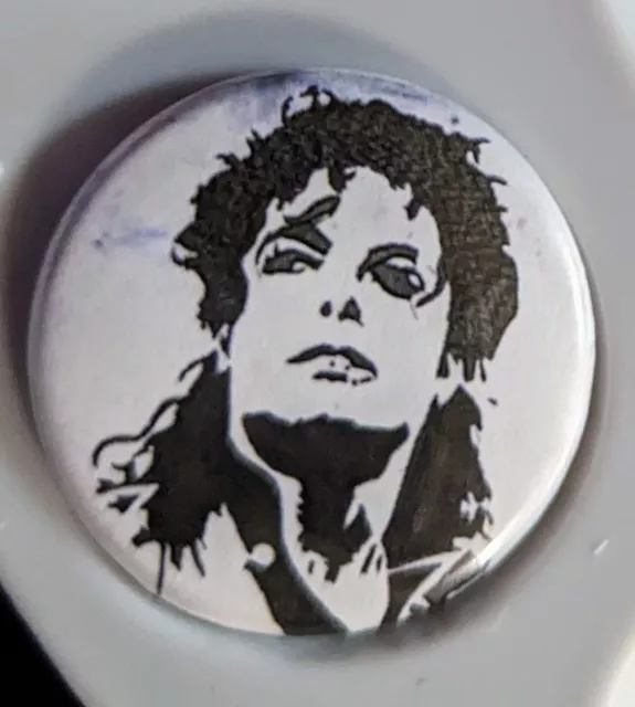 1.25-in Michael Jackson Pin PinBack Bad Button