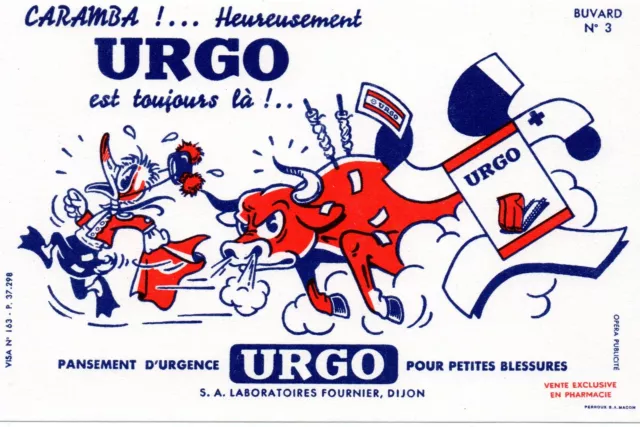 Buvard Publicitaire Urgo  - Caramba  !...Heureusement Urgo Est Toujours Là !...