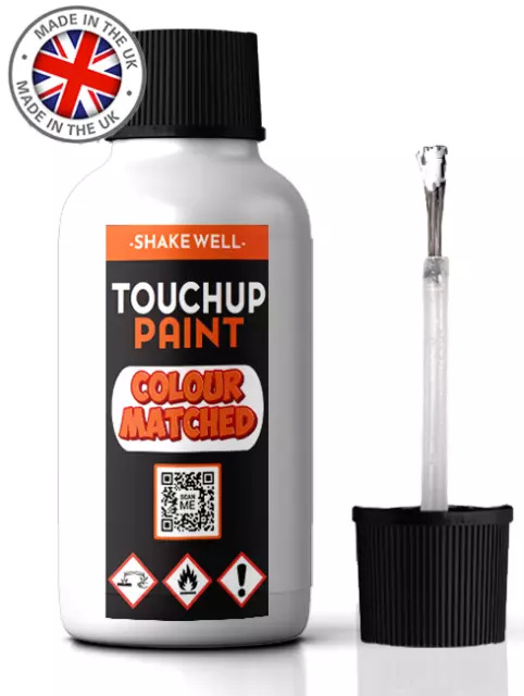 Gloss White Touch Up Paint Kit Bottle Brush 30Ml