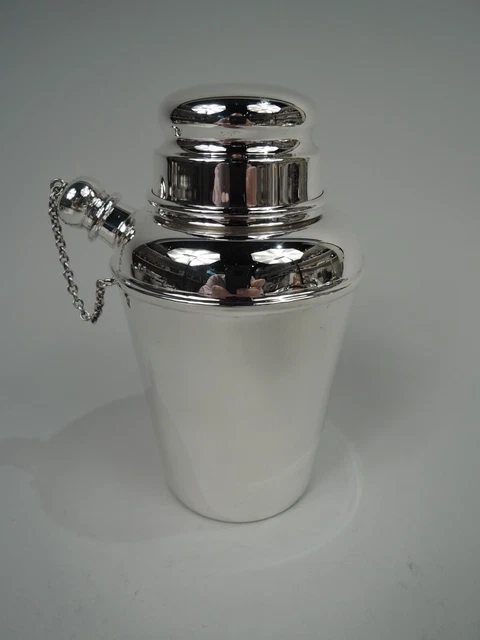 Reed & Barton Shaker X110 Martini Cocktail Accessorio BAR Americana Argento