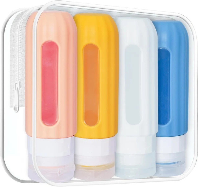 Kit Bottiglie Viaggio In Silicone 16 Pezzi - Senza BPA, Per Shampoo, Lozioni, Verde, FDA Approved - Foto 3