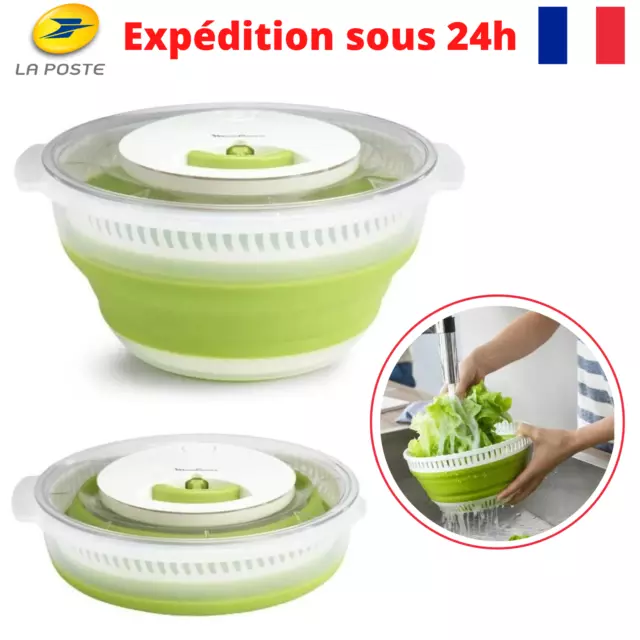 MOULINEX K1010114 Essoreuse a salade 5 L, Base antidérapante
