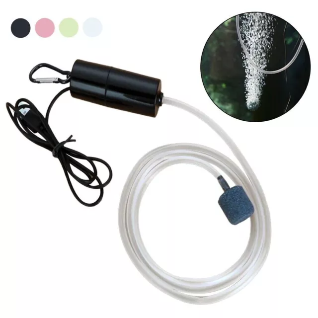 USB Mini Aquarium Oxygen Pump Air Stone Mute Air Pump Aerator for Fish Tank