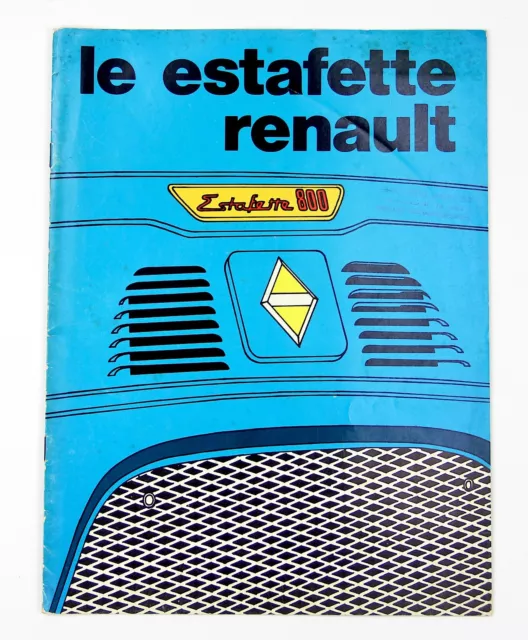 Renault Estafette 800 Brochure - Vintage Car Catalog - Leaflet 1971
