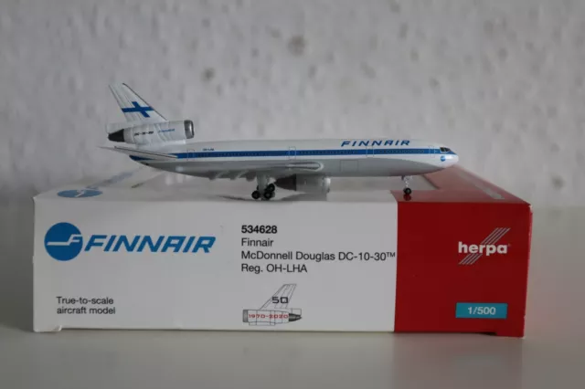 Herpa Wings Finnair Douglas DC-10-30 OH-LHA 534628 1:500