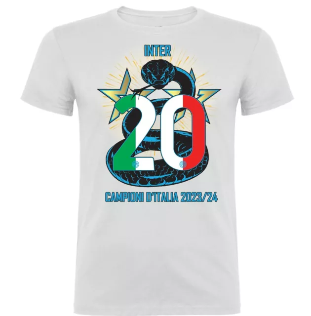T-shirt Maglia Inter Vittoria Scudetto 2023/2024 Seconda Stella Serie A