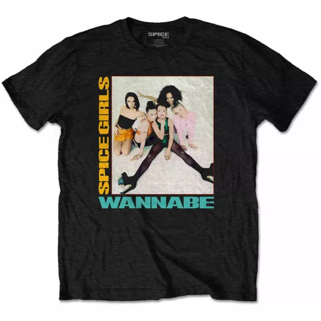 Spice Girls Wannabe Black T-Shirt NEW OFFICIAL