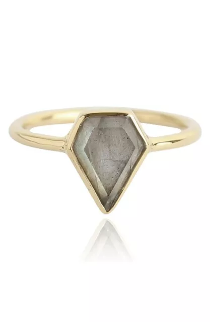 Leah Alexandra 167193 Womens Beauty Stone Ring Gold/ Labradorite size 4