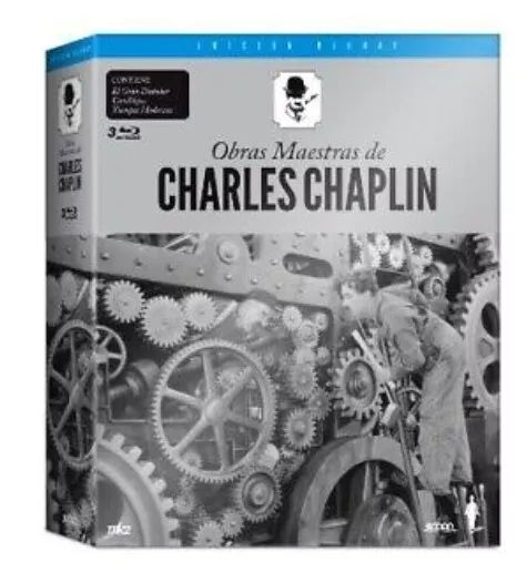 PACK obras maestras de CHARLES CHAPLIN B/N (3 Películas) BLU-RAY Zona 2 'L-16'