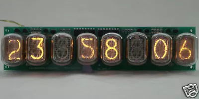 8 Digit In-12 Nixie Tube Clock Web Counter, 2 Alarms