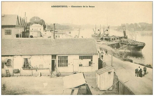 95.ARGENTEUIL.n°17761.CHANTIERS DE LA SEINE